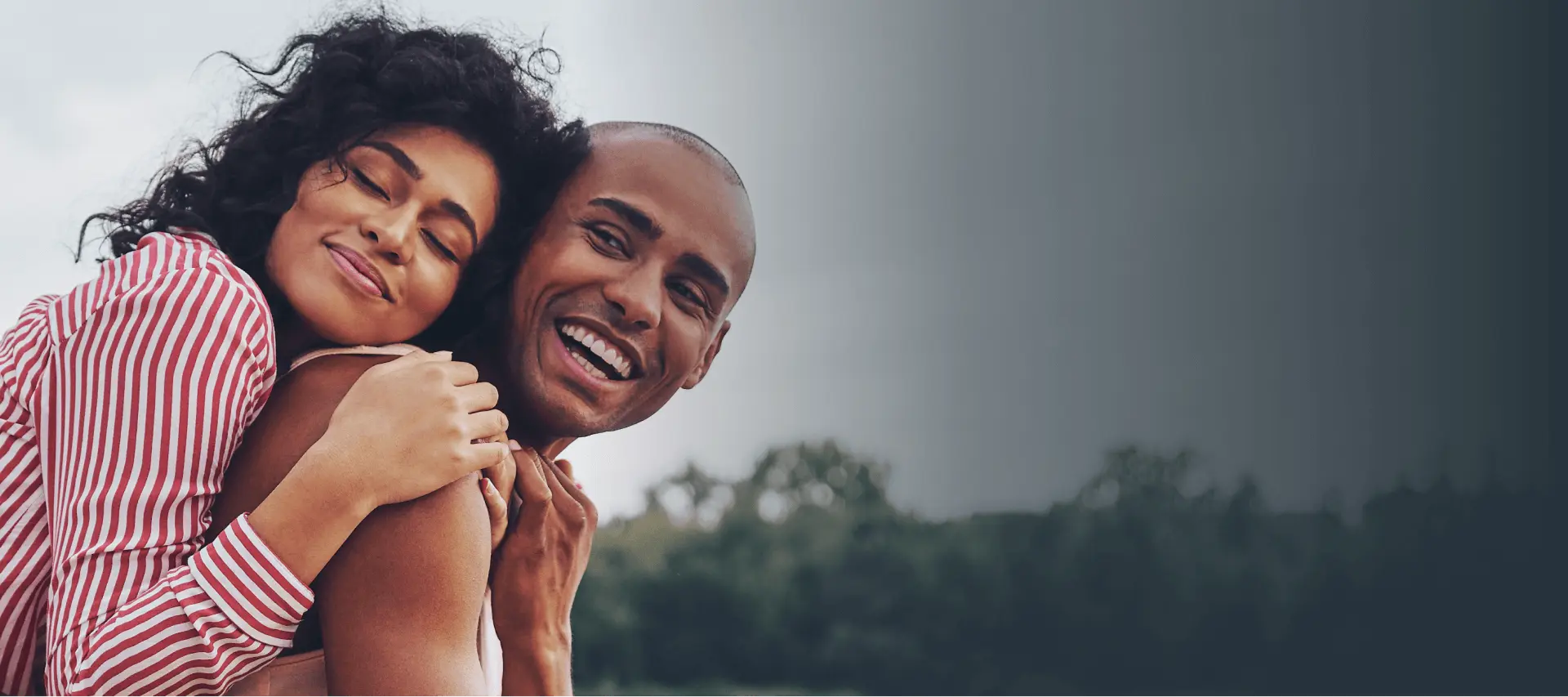 Happy couple after couples therapy