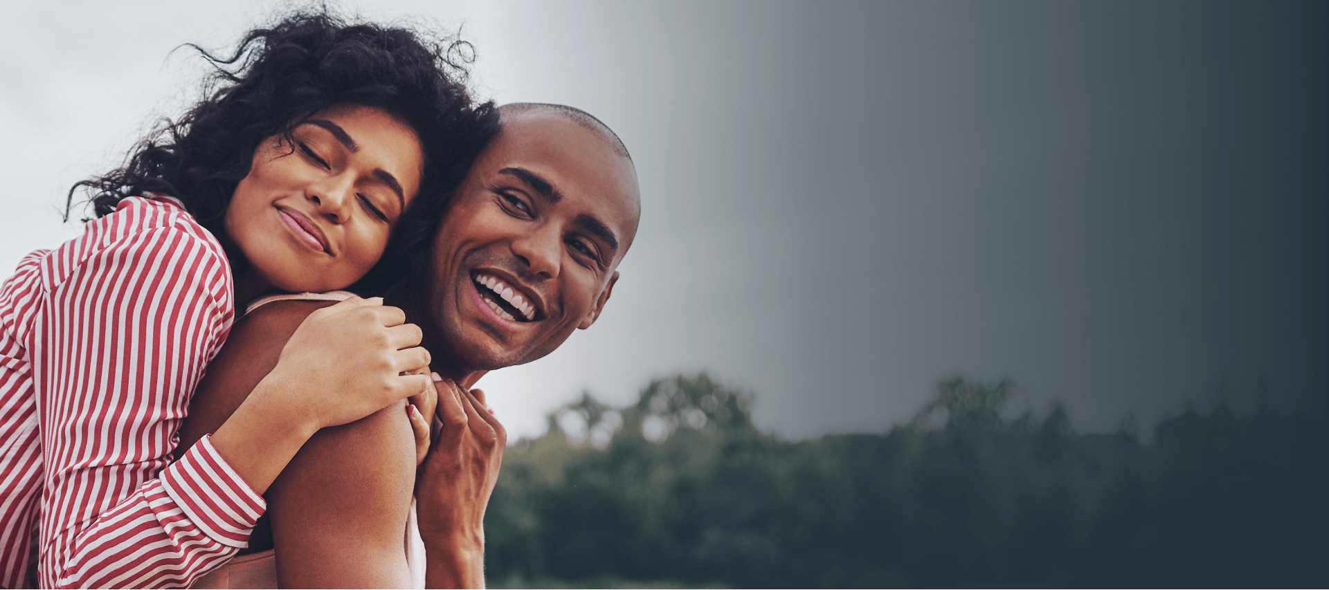 Happy couple after couples therapy