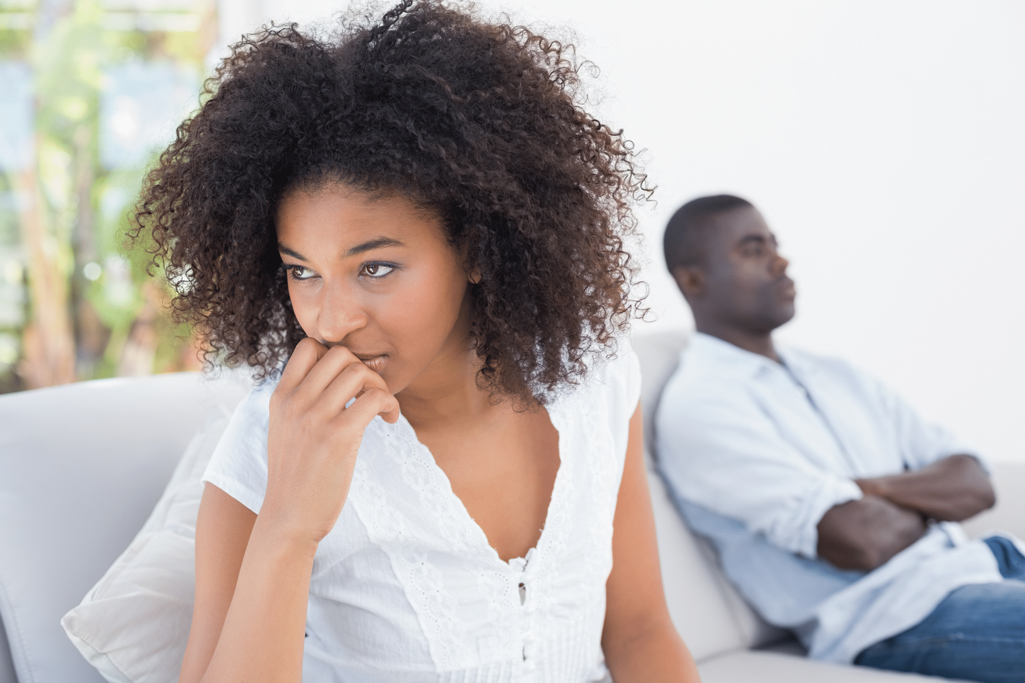 Couple experiencing relationship difficulties seeking therapy